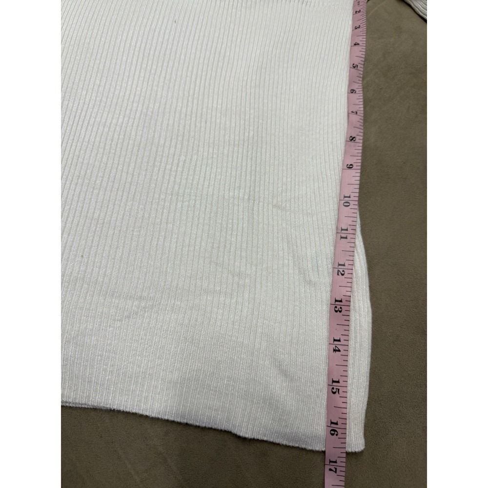 Fashion Nova Women's Ivory/White Ribbed Turtleneck Sweater Long Sleeve. Sz L.NWT - Picture 8 of 12